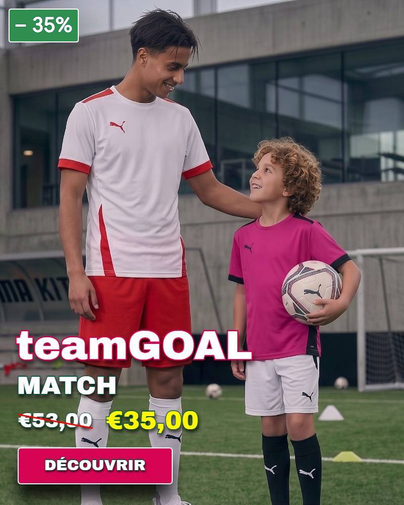 teamgoal nos gammes teamwear